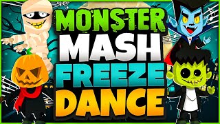 🎃 Monster Mash 🎃 Freeze Dance 🎃 Halloween Brain Break 🎃 Just Dance [upl. by Schiro848]