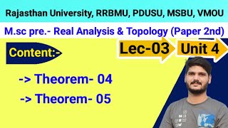 03  Unit 4  MSc Previous Year Maths  Real Analysis amp Topology  RU RRBMU PDUSU MSBU [upl. by Dewey]