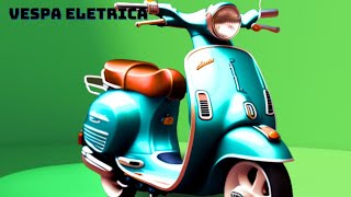 The new 2024 Vespa Elettrica is equipped with a fully digital TFT 43 instrument panel [upl. by Breanne640]