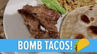 SALSA VERDE PORK TACOS RECIPE 🌮 [upl. by Nollahs]