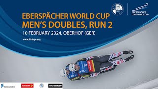 RELIVE  Mens Doubles Run 2  EBERSPÄCHER Luge World Cup  Oberhof GER [upl. by Anujra]