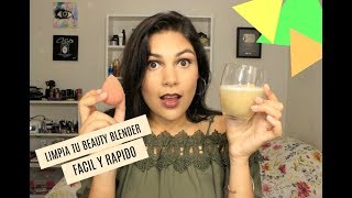 COMO LIMPIAR TU ESPONJA DE MAQUILLAJE   BEAUTY BLENDER [upl. by Olive]