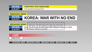 Breaking News Lower Thirds After Effects Template [upl. by Narret208]