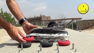 Mantenimiento de los patines Primeras rotaciones de las ruedas [upl. by Feliks]