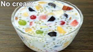 Easy Sago dessert  Fruit Dessert Recipe [upl. by Remmer]