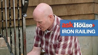 How To Install an Iron Railing on Concrete Steps  Ask This Old House [upl. by Hesper]