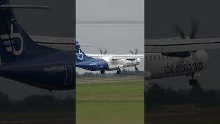 Blue Islands ATR 72500 at Norwich Airport [upl. by Salta]