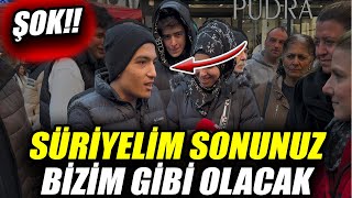 SÜRİYELİ SONUNUZ BİZİM GİBİ OLACAK  Sokak Röpörtajları  Haberler  Halk tv canlı  fox haber [upl. by Eecyaj216]