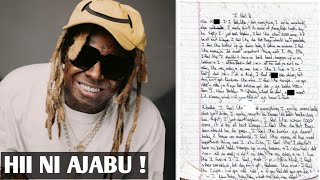 HII NI AJABU KWELI DAFTARI LA ZAMANI ALILOKUWA ANATUMIA LIL WAYNE KUANDIKA NYIMBO LAUZWA BIL 13 [upl. by Guntar]