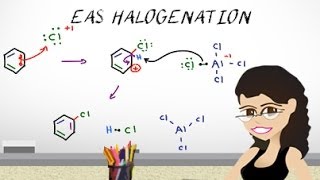 Aromatic Halogenation Mechanism  EAS Vid 3 by Leah4sci [upl. by Jeavons872]