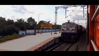 12505 North East Express Crossing with 14056 Brahmaputra Mail at Bongaigaon [upl. by Aicenra666]