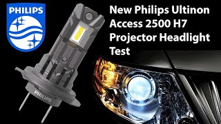 Philips Ultinon Access 2500 H7 H18 LED  Projector Headlight Test [upl. by Farman]