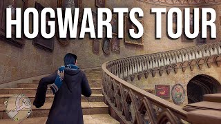 HOGWARTS LEGACY 24 minuti di Tour della Scuola [upl. by Druce]