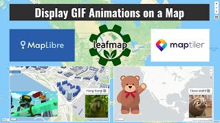 MapLibre Tutorial 10 Display GIF Animations on an Interactive Map [upl. by Lodnar]