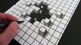 How to Draw a Hole 3D Illusion [upl. by Pellikka]