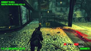 Zombie Army Trilogy  Subway to Hell  All Gold Bars and Bottles Collectible Locations [upl. by Mcwilliams]