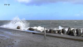 Helgoland Nordost nach Sturm quotNiklasquot 142015  2DVersion [upl. by Boff]