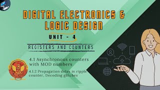 412 Propagation delay in ripple counter Decoding glitches  EE403 [upl. by Yessej]