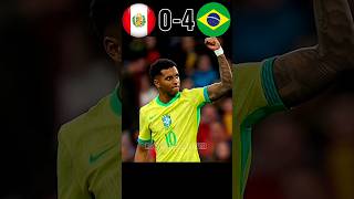 Peru vs Brazil 04 🥵 2024 World Cup Qualification Match  football worldcup shorts [upl. by Reivilo574]