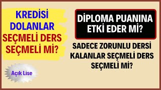 Kredim Doldu Seçmeli Ders Seçmeli Miyim Faydası Olur Mu Obp yi Etkiler Mi [upl. by Ayaet]