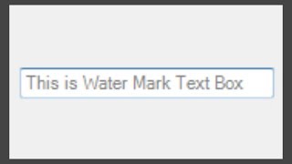 C Tutorial6  How to create placeholderwatermark text in a textbox C [upl. by Siol]