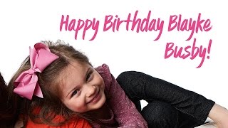 Happy Birthday To The Best Big Sister Around Blayke Busby Turns 6  OutDaughtered [upl. by Kcirttap]