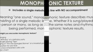 Monophonic and Polyphonic Music Examples [upl. by Anawit]