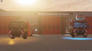 Whitehill Fire Station Pump And Turntable Ladder Turnout [upl. by Puritan]