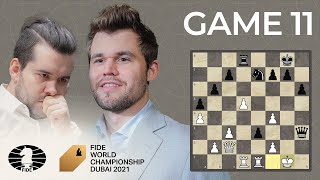 FIDE World Chess Championship Game 11  Carlsen vs Nepo [upl. by Oflodur]