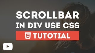 ScrollBar In Div Just By Using CSS [upl. by Yorgerg945]