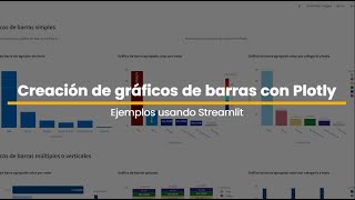 Creación diferentes gráficos de barras con Plotly para dashboard en Streamlit y Jupyter Notebook [upl. by Horace]