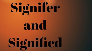 Signifer and Signified  MEG 05  IGNOU English Lingustic Theory [upl. by Lekkim634]