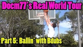 Docm77s Real World Tour 5  1 vs 1 Basketball Match with BdoubleO [upl. by Aniuqaoj]