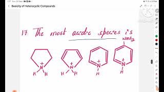 Basicity Of Heterocyclic CompoundsPart2CSIRNETKSETGATE All Competition Exam  Kannada [upl. by Nailij]