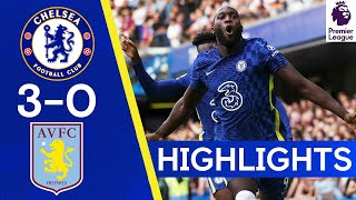 Chelsea 30 Aston Villa  Lukaku nets twice on his Stamford Bridge return🔥  Highlights [upl. by Laoj]