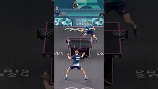 Anton Kallberg vs Felix Lebrun best point paris2024 antonkallberg felixlebrun tabletennis short [upl. by Anicart265]