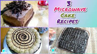 3 Easy Microwave Cake Recipes in Urdu Hindi  Microwave may Cake Banane Ka Tarika [upl. by Merri]