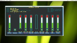 Alsamixer  Ncurses ALSA Sound Control  Ubuntu 1010 [upl. by Lehcim]