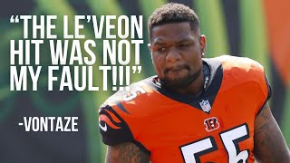 Vontaze Burfict “The Le’Veon Bell Hit Was Not My Fault” [upl. by Naibaf22]