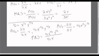 Consumer Utility Marginal Utility and Marginal Rate of Substitution [upl. by Yelrehs]