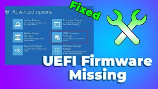 UEFI Firmware Settings Missing on Windows 1110 2024 Full Guide✅ [upl. by Benioff]