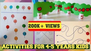 Learning Activities for 45 Year Old KIDSFun MATHSEASY NICEY 35 [upl. by Yesllek]