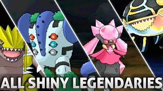 Pokemon ORAS All SHINY Legendary Pokemon and Forms w Signature Moves Omega Ruby Alpha Sapphire [upl. by Yellehs]