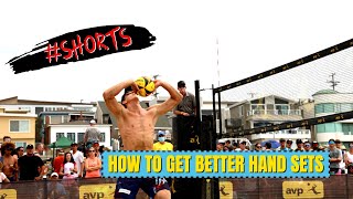 Volleyball Short Tips  How to Get Better Hand Sets [upl. by Jamin]