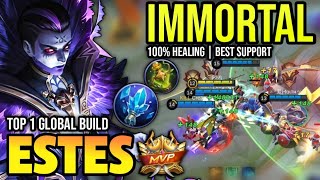 ESTES BEST BUILD 2023  BUILD TOP 1 GLOBAL ESTES GAMEPLAY  MOBILE LEGENDS✓ [upl. by Ahsinrad]