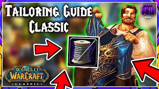 How to Level Tailoring VERY FAST in Classic WoW 1300 Bag Guide [upl. by Gerita]