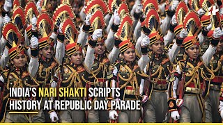 Republic Day Parade 2024 India’s Nari Shakti Scripts History At 26 January Parade [upl. by Polash733]