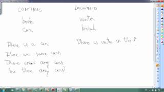 Some any contables incontables Ingles 1º ESO [upl. by Dnesnwot]