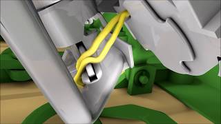 KRONE BiG Pack Large Square Baler Double Knotter Animation [upl. by Ollecram]