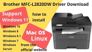 Brother MFCL2820DW Driver Download and Setup Windows 11 Windows 10 Mac 13 Mac 12 [upl. by Irah]